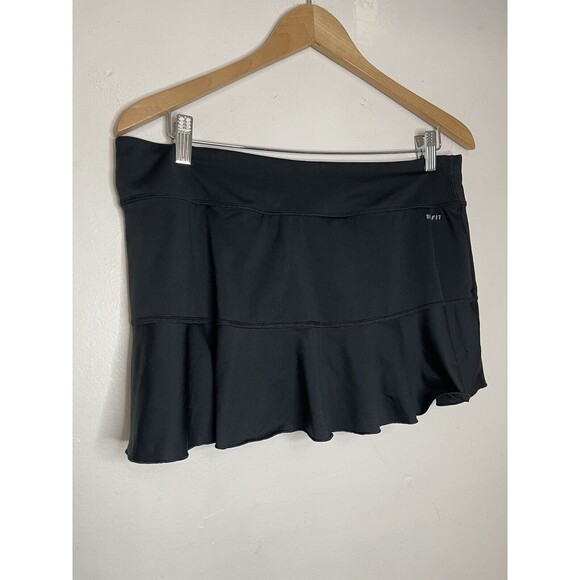 Nike Dri-Fit Black Skort Womens Large Activewear Tennis Golf - Picture 10 of 10